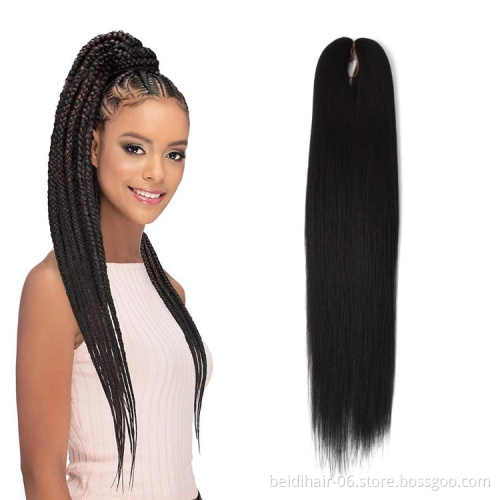 26inch Soft Pre-stretched EZ Braiding Hair Hot Water Setting Yaki Straight Easy Braids